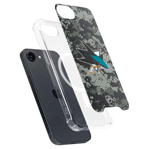 NHL San Jose Sharks Camo iPhone 16e MagSafe Case