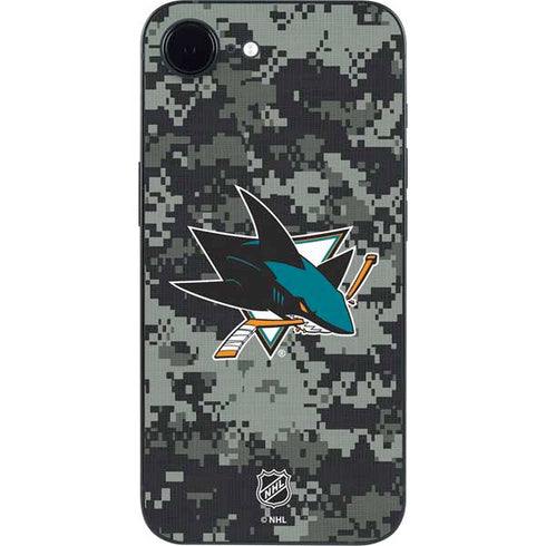 NHL San Jose Sharks Camo iPhone 16e Skin