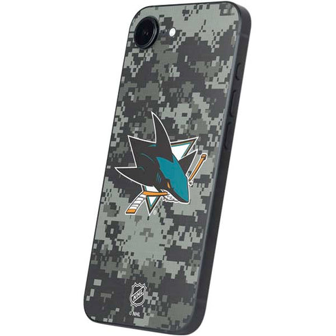 NHL San Jose Sharks Camo iPhone 16e Skin