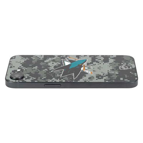 NHL San Jose Sharks Camo iPhone 16e Skin