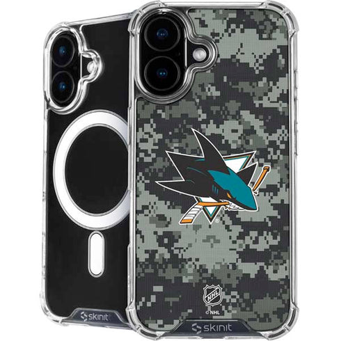 NHL San Jose Sharks Camo iPhone 17 MagSafe Case