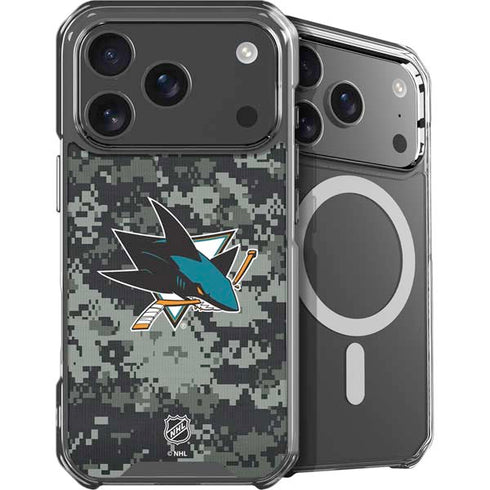 NHL San Jose Sharks Camo iPhone 18 Pro Max MagSafe Case