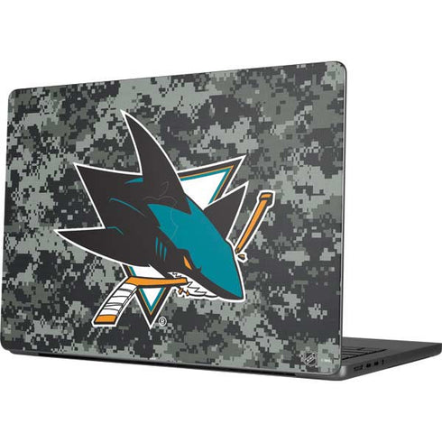 NHL San Jose Sharks Camo Apple MacBook Pro 14-inch Skin