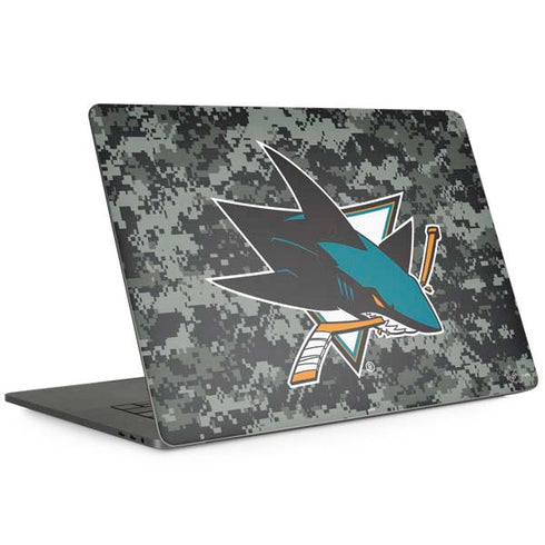 NHL San Jose Sharks Camo MacBook Skins