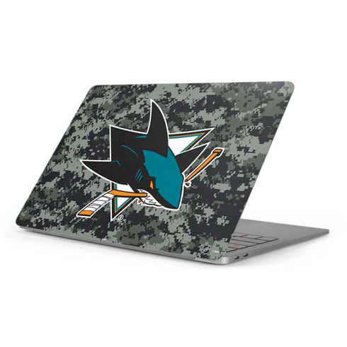 NHL San Jose Sharks Camo Apple MacBook Pro 16-inch Skin