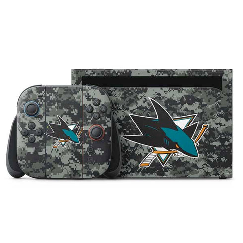 NHL San Jose Sharks Camo Nintendo Skins