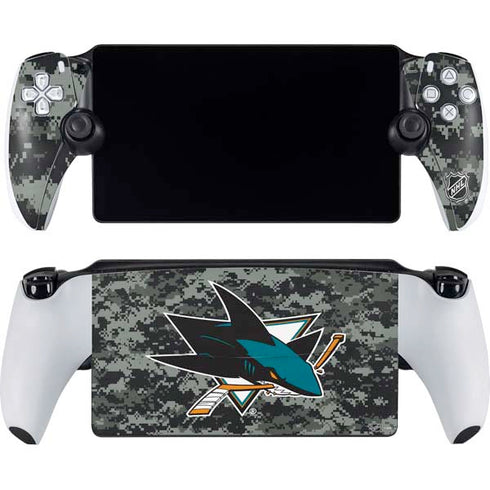 NHL San Jose Sharks Camo PlayStation Portal Remote Player Skin