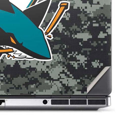 NHL San Jose Sharks Camo Dell Precision Skin