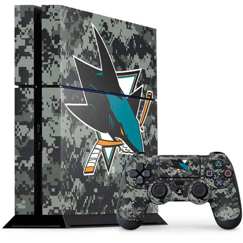 NHL San Jose Sharks Camo PlayStation PS4 Skins