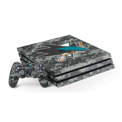 NHL San Jose Sharks Camo PlayStation PS4 Skins