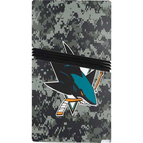 NHL San Jose Sharks Camo PS5 Pro Bundle Skin