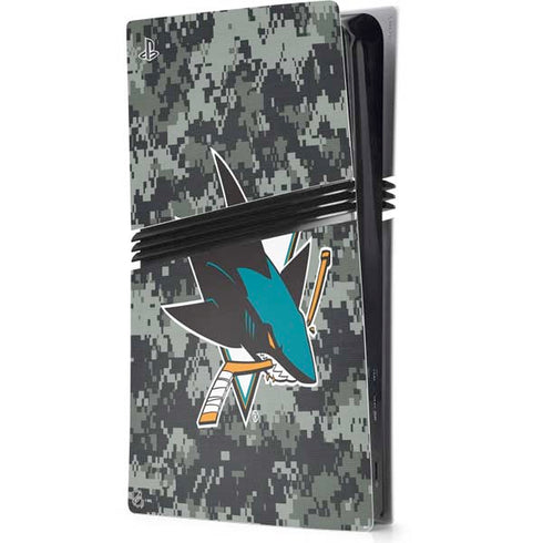NHL San Jose Sharks Camo PlayStation PS5 Skins
