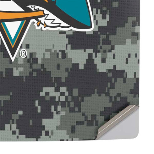 NHL San Jose Sharks Camo PS5 Pro Console Skin