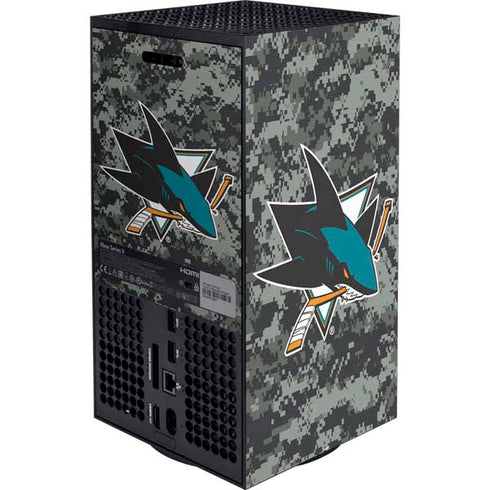 NHL San Jose Sharks Camo XBox Series X Digital Edition Bundle Skin