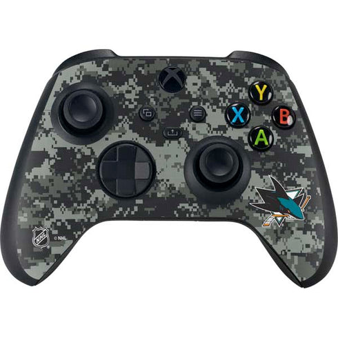 NHL San Jose Sharks Camo XBox Series X Digital Edition Bundle Skin