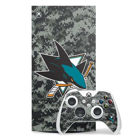 NHL San Jose Sharks Camo Xbox Series X Skins