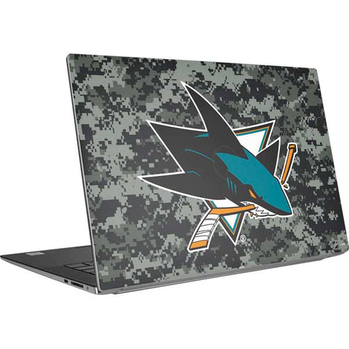 NHL San Jose Sharks Camo Dell XPS Skin