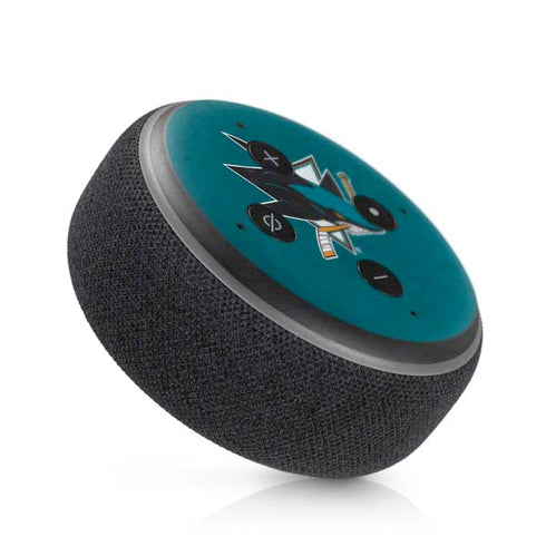 NHL San Jose Sharks Distressed Amazon Echo Dot Skin