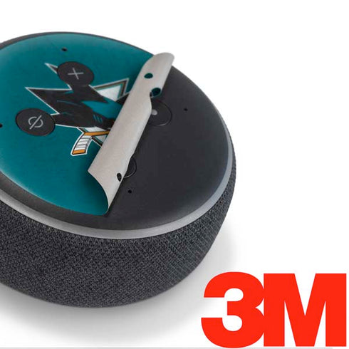 NHL San Jose Sharks Distressed Amazon Echo Dot Skin