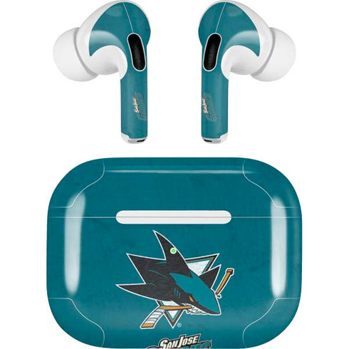 NHL San Jose Sharks Distressed AirPods Skins