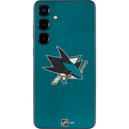 NHL San Jose Sharks Distressed Galaxy A16 5G Skin