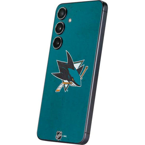 NHL San Jose Sharks Distressed Galaxy A16 5G Skin