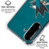 NHL San Jose Sharks Distressed Galaxy A36 5G Clear Case