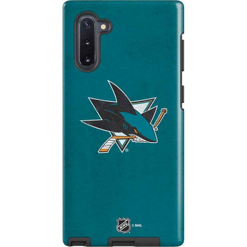 NHL San Jose Sharks Distressed Galaxy Cases