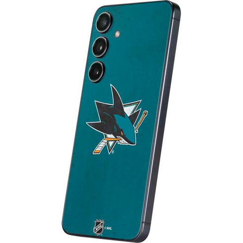 NHL San Jose Sharks Distressed Galaxy S25 Plus Skin