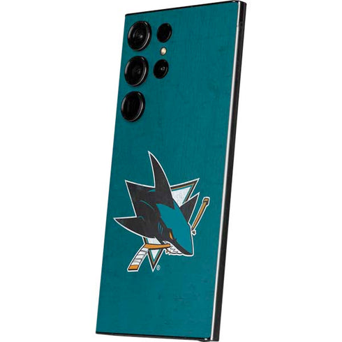 NHL San Jose Sharks Distressed Galaxy S24 Ultra Skin