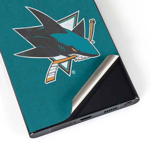 NHL San Jose Sharks Distressed Galaxy S25 Ultra Skin