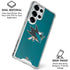 NHL San Jose Sharks Distressed Galaxy S26 Ultra Clear Case