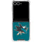 NHL San Jose Sharks Distressed Galaxy Z Flip7 Clear Case