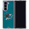 NHL San Jose Sharks Distressed Galaxy Z Fold5 5G Clear Case