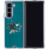 NHL San Jose Sharks Distressed Galaxy Z Fold5 5G Clear Case
