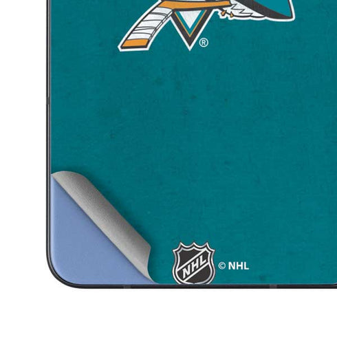 NHL San Jose Sharks Distressed Galaxy Z Fold5 5G Skin