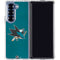 NHL San Jose Sharks Distressed Galaxy Z Fold6 Clear Case