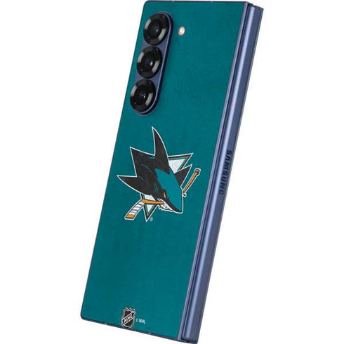NHL San Jose Sharks Distressed Galaxy Z Fold6 Skin