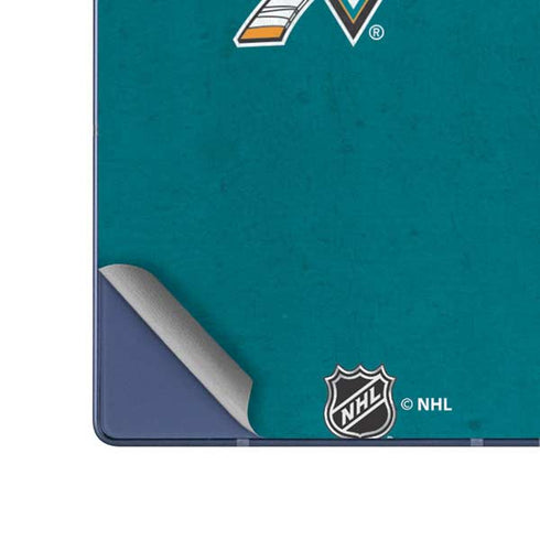 NHL San Jose Sharks Distressed Galaxy Z Fold6 Skin