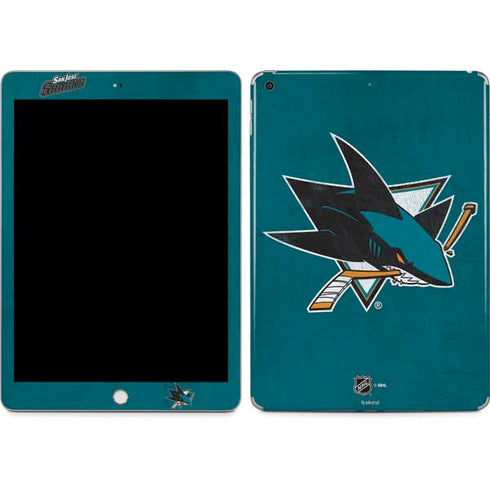 NHL San Jose Sharks Distressed Apple iPad Skin
