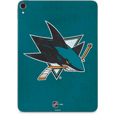 NHL San Jose Sharks Distressed Apple iPad Pro Skin