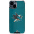 NHL San Jose Sharks Distressed iPhone 15 Clear Case