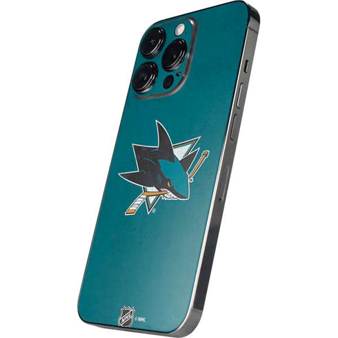 NHL San Jose Sharks Distressed iPhone 15 Pro Max Skin
