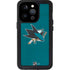 NHL San Jose Sharks Distressed iPhone 15 Pro Waterproof Case