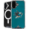 NHL San Jose Sharks Distressed iPhone 16 MagSafe Case