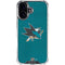 NHL San Jose Sharks Distressed iPhone 16 Plus Clear Case