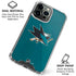 NHL San Jose Sharks Distressed iPhone 16 Pro Clear Case