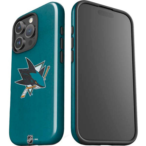 NHL San Jose Sharks Distressed iPhone 16 Pro Max Impact Case