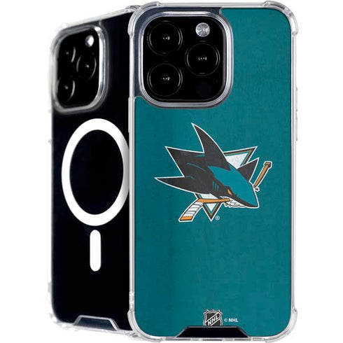 NHL San Jose Sharks Distressed iPhone 16 Pro Max MagSafe Case