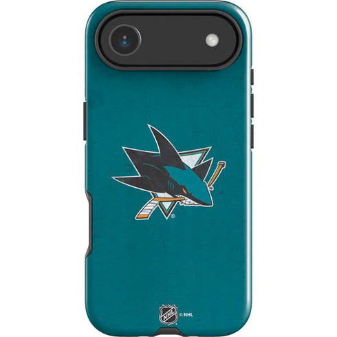 NHL San Jose Sharks Distressed iPhone 17 Air Impact Case